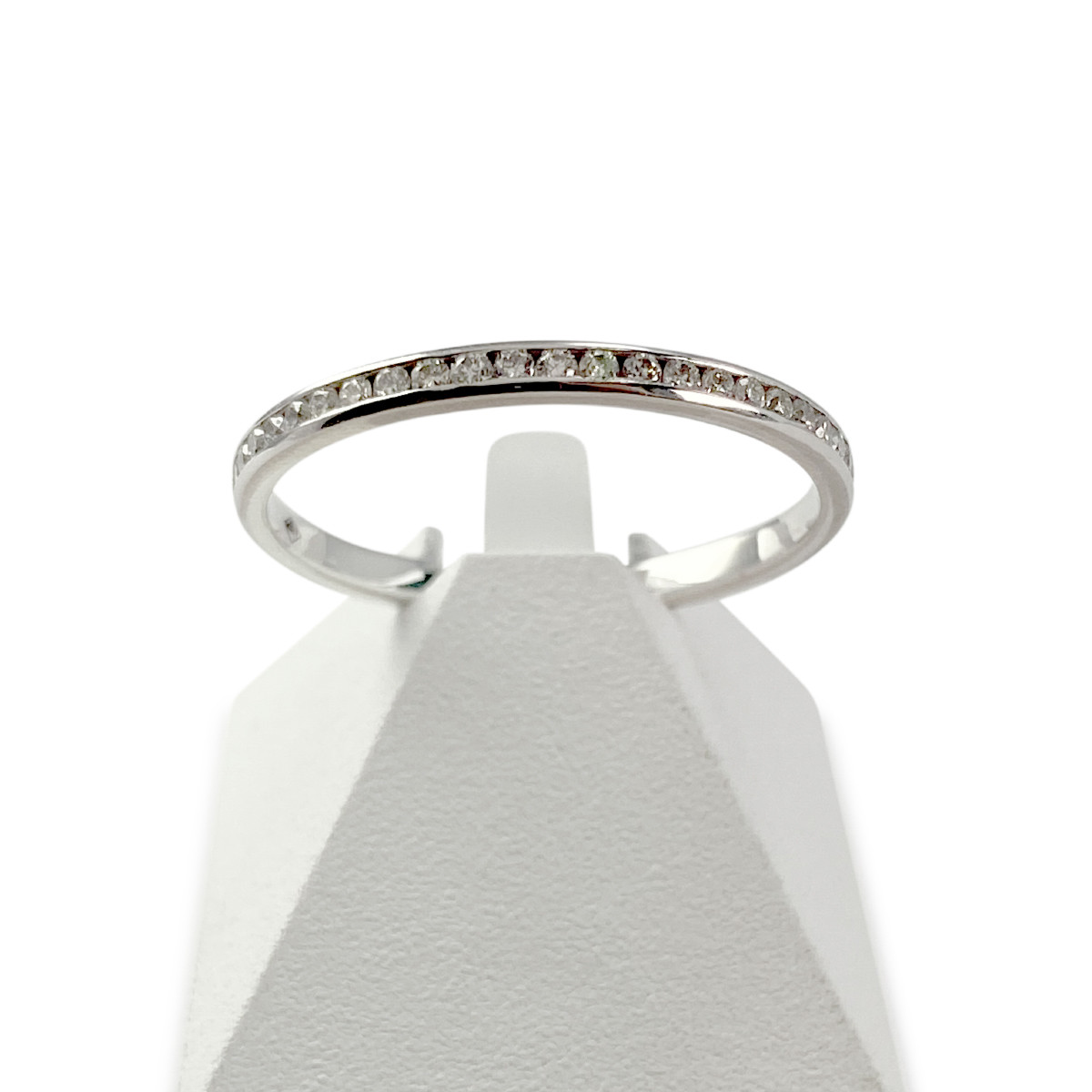 Bague d'occasion or 750 jaune tour complet diamants