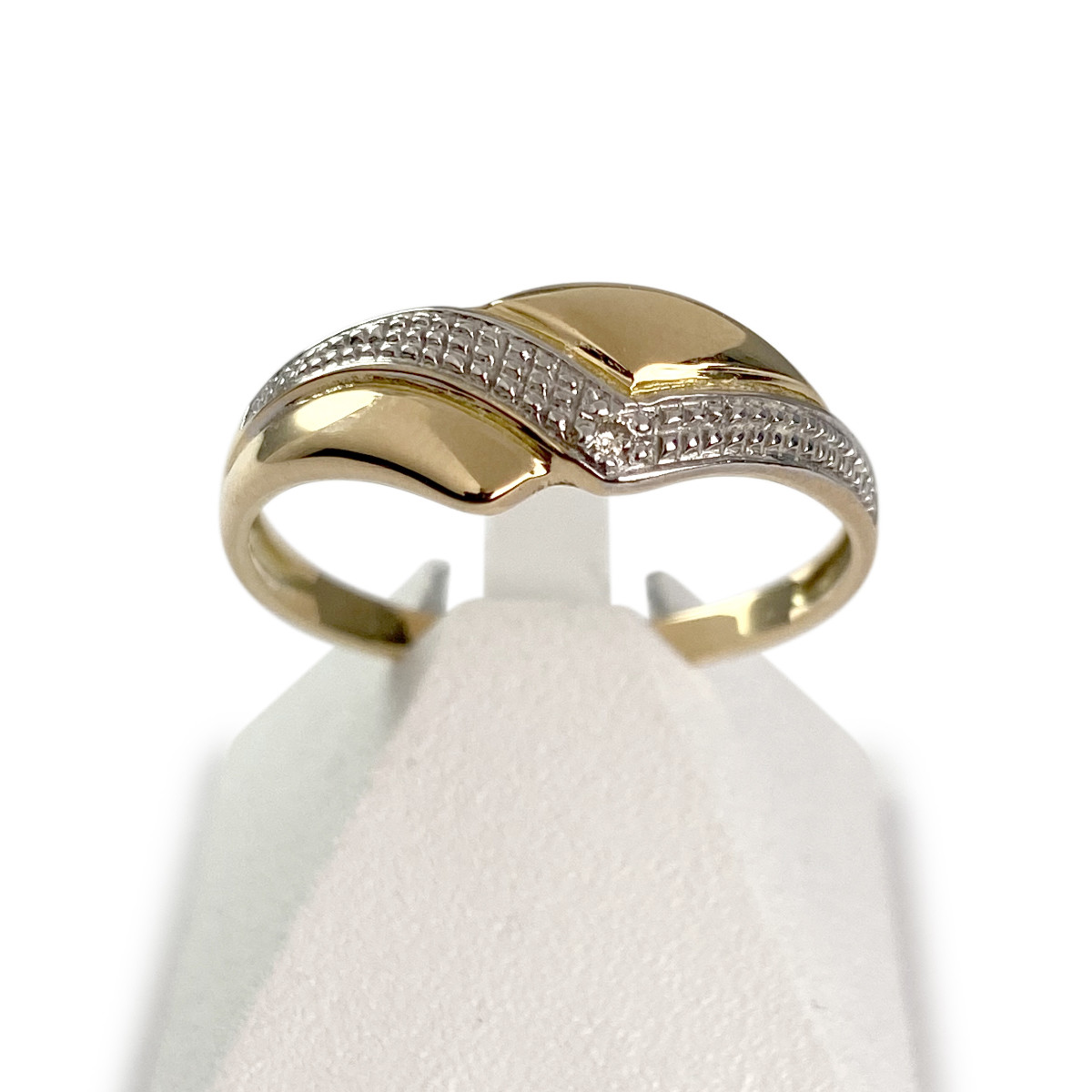 Bague d'occasion or 750 2 tons diamant