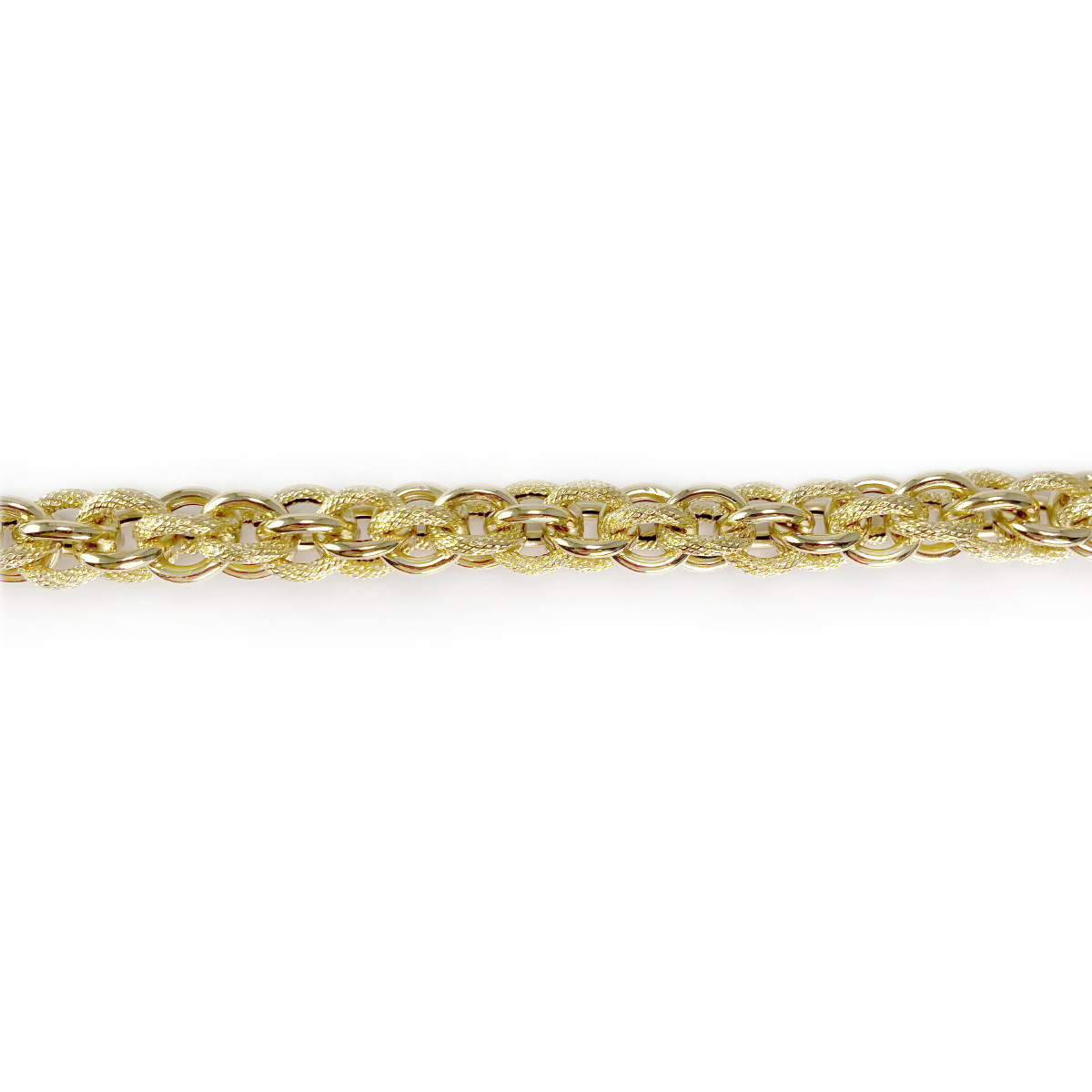 Collier d'occasion or 750 jaune maille fantaisie - vue 3