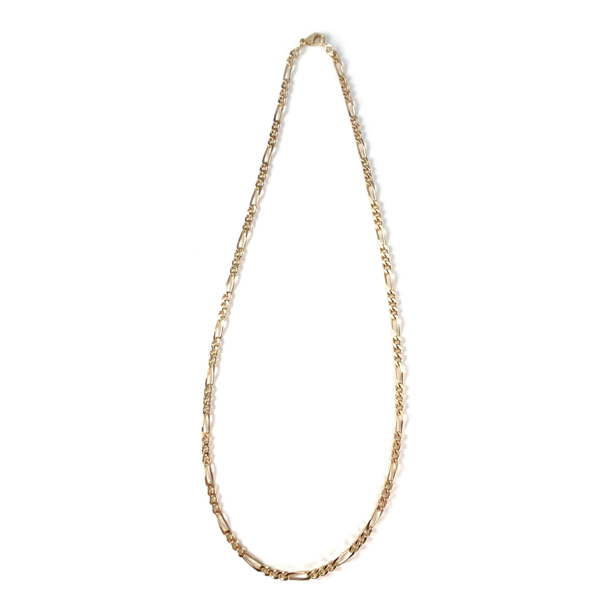 Collier d'occasion or 750 jaune maille cheval alternée - vue 2