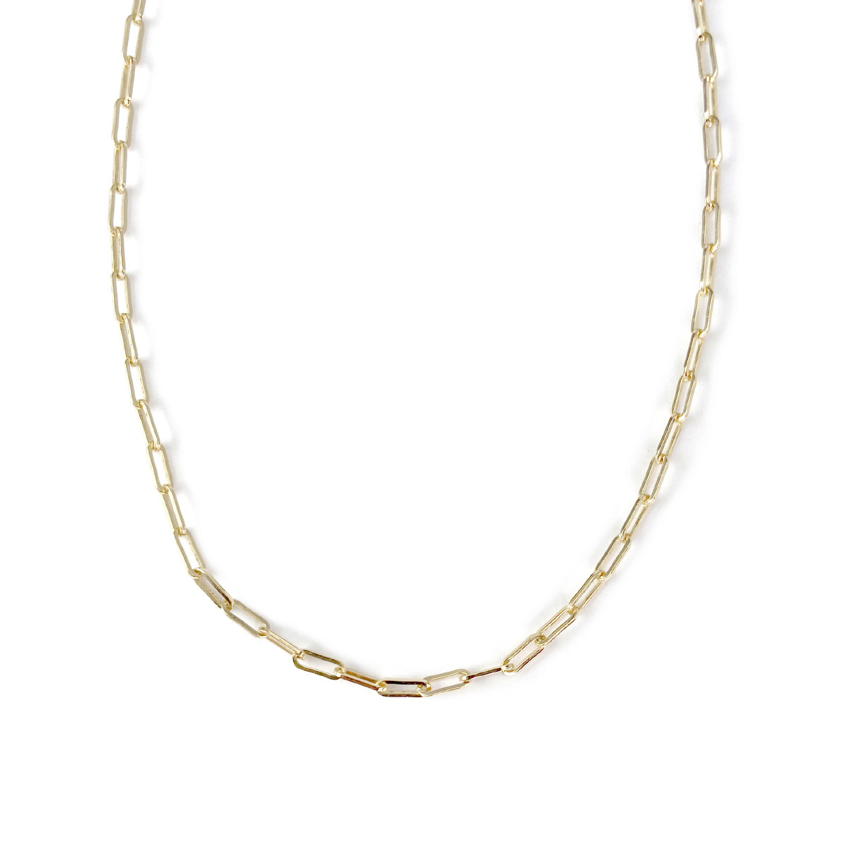 Collier d'occasion or 750 jaune maille rectangle
