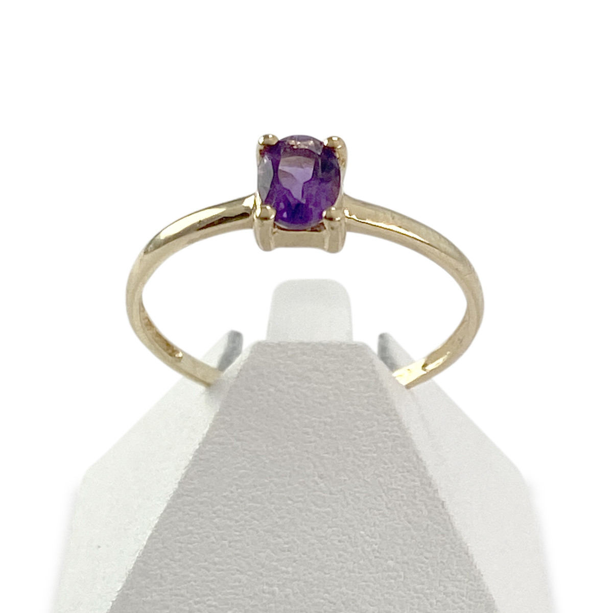 Bague d'occasion or 750 jaune amethyste