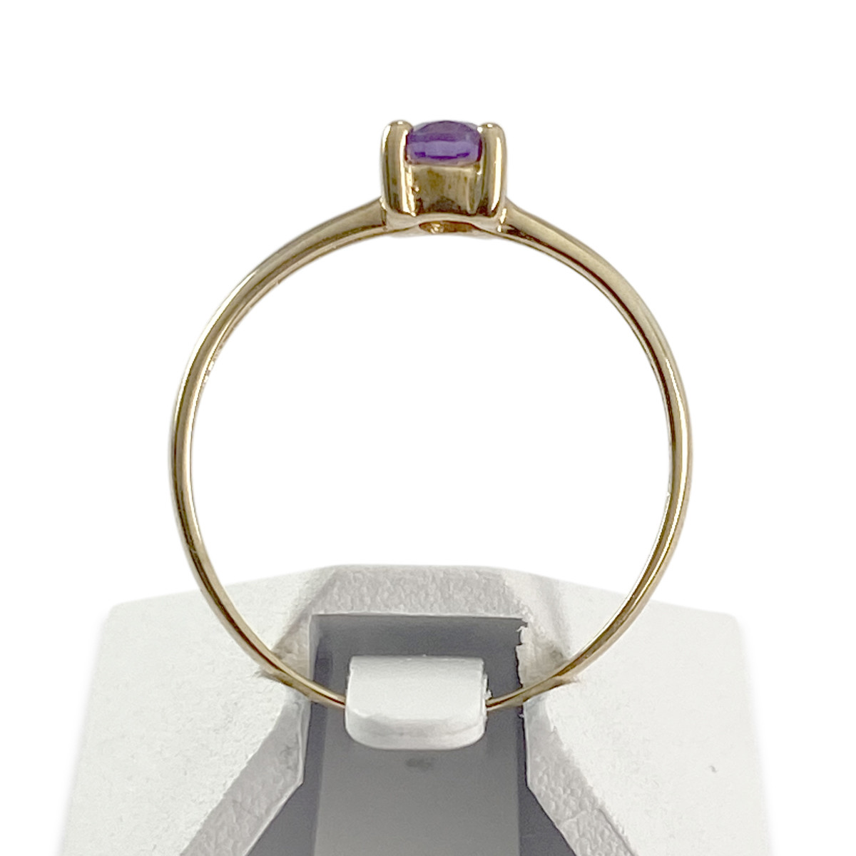 Bague d'occasion or 750 jaune amethyste - vue 3