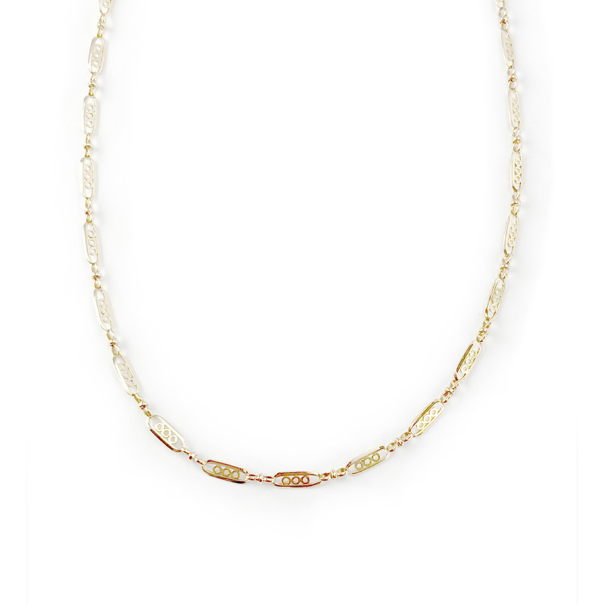 Collier d'occasion or 750 jaune maille fantaisie