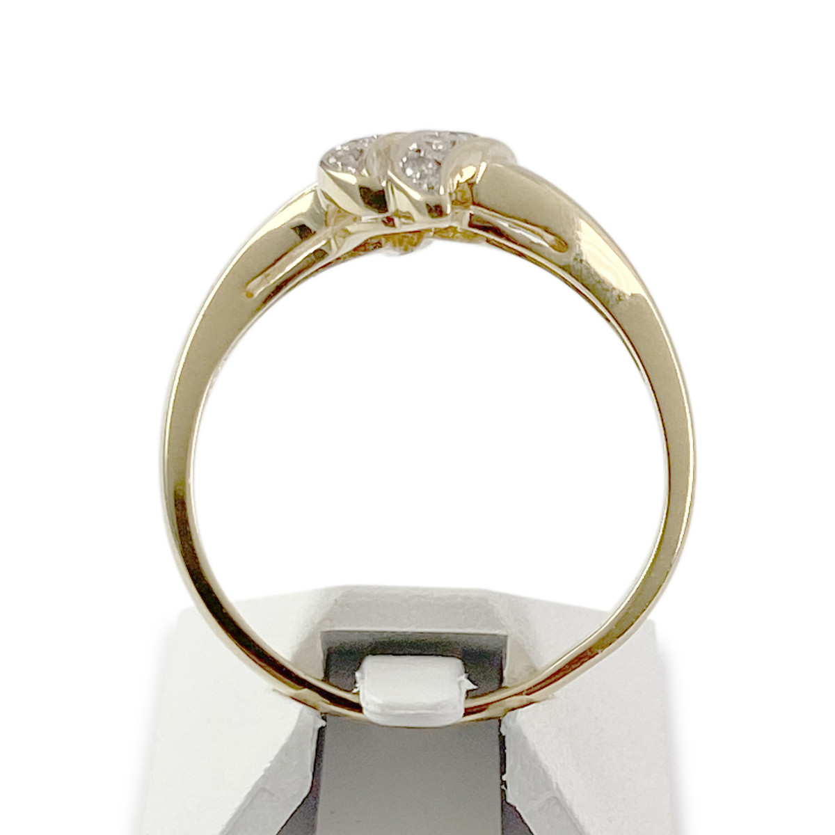Bague d'occasion or 750 jaune diamants - vue 3