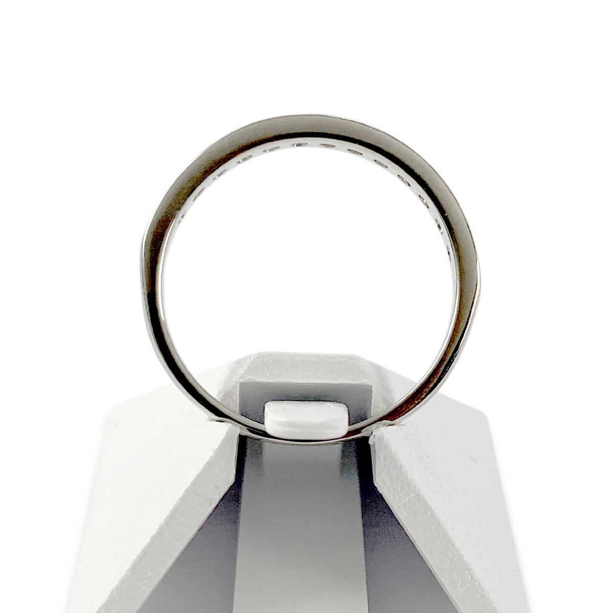 Bague or 750 blanc diamant - vue 3