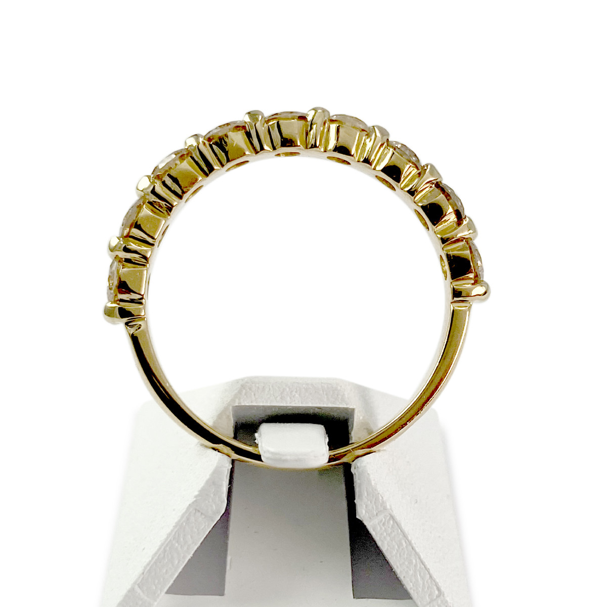 Bague d'occasion or 750 jaune diamants - vue 3