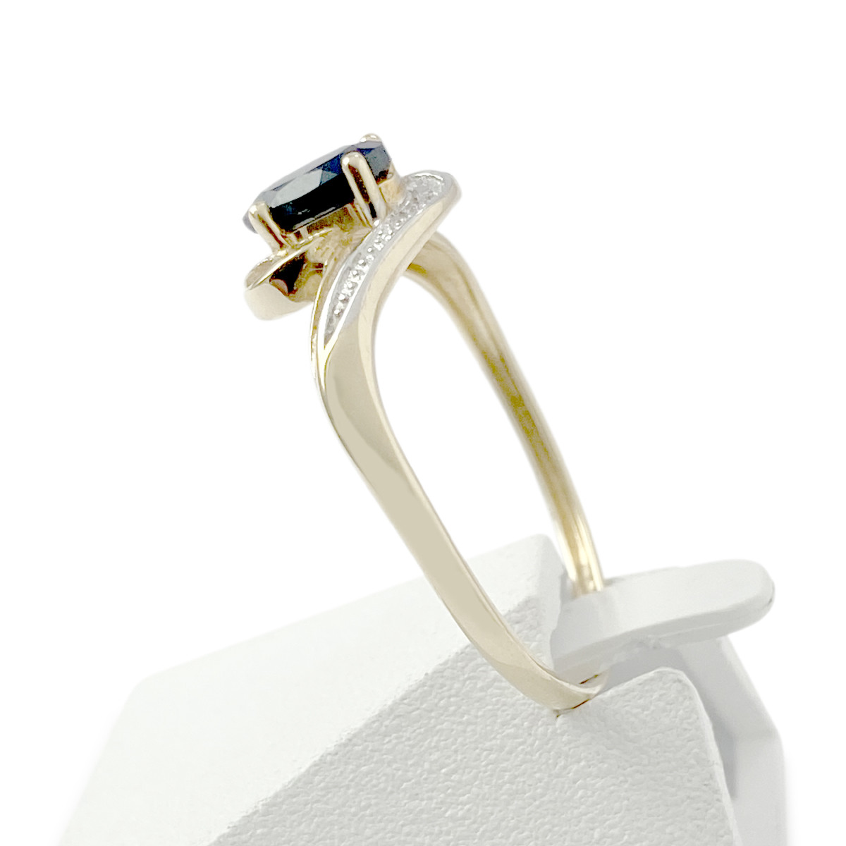 Bague d'occasion or 750 2 tons saphir - vue 2