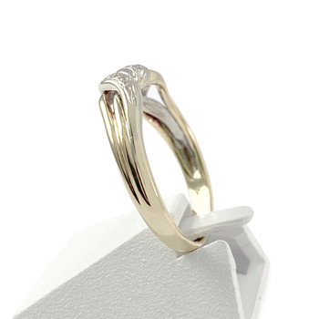 Bague d'occasion or 750 2 tons diamants