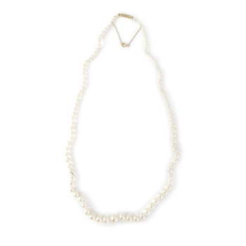 Collier d'occasion or 750 jaune perle de japon