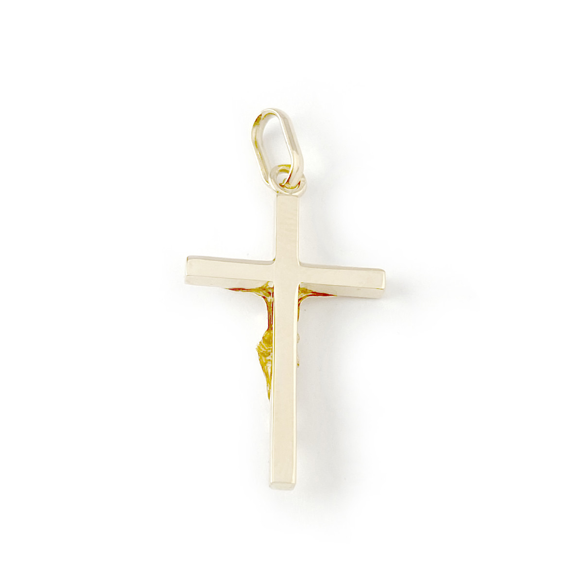 Pendentif croix d'occasion or 750 jaune - vue 2