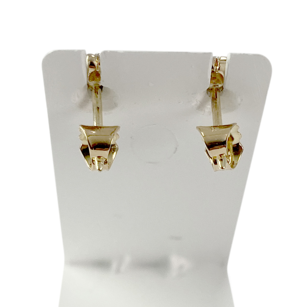 Boucles d'oreilles d'occasion or 585 jaune diamants - vue 3