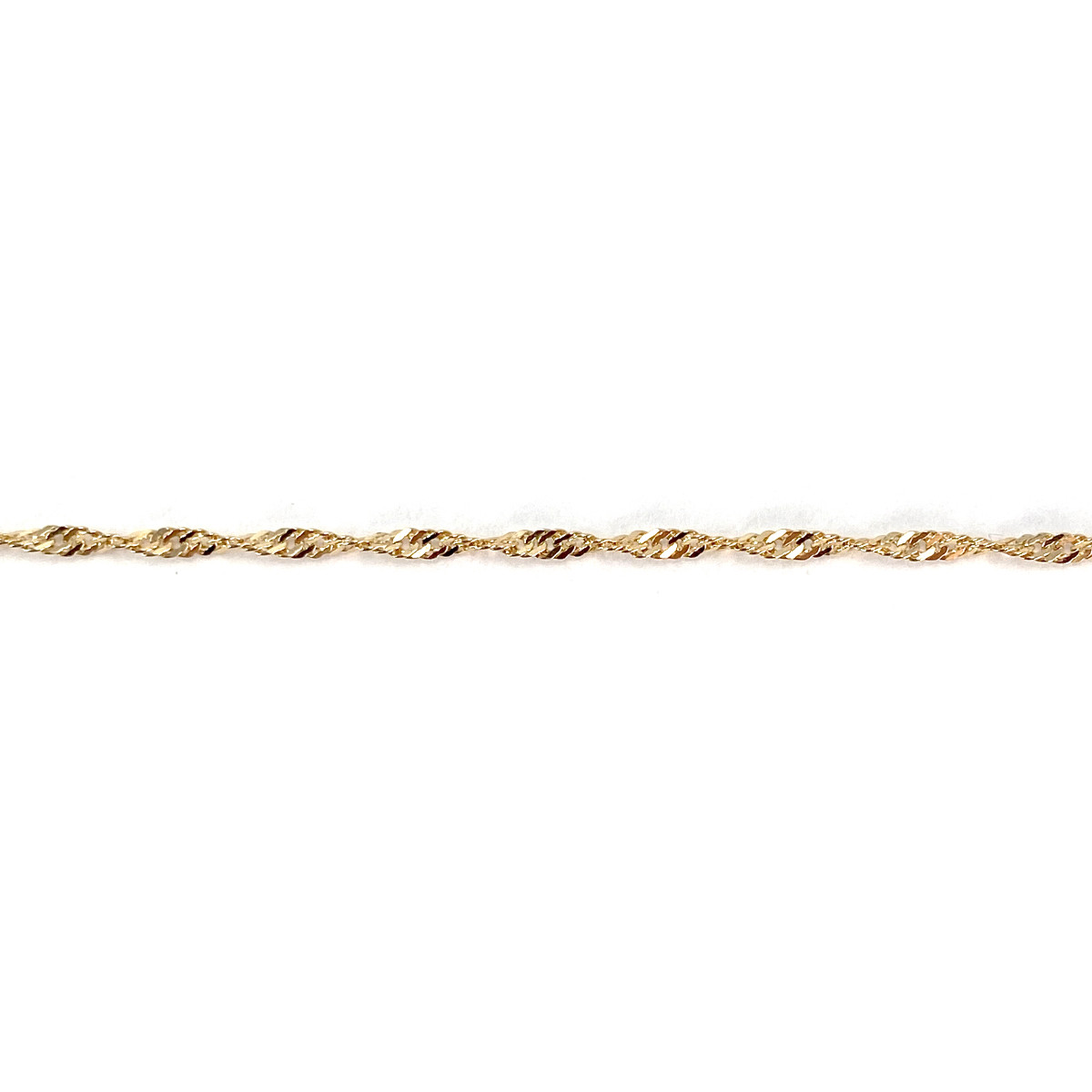 Collier d'occasion or 750 jaune diamant et saphirs 41 cm - vue 3