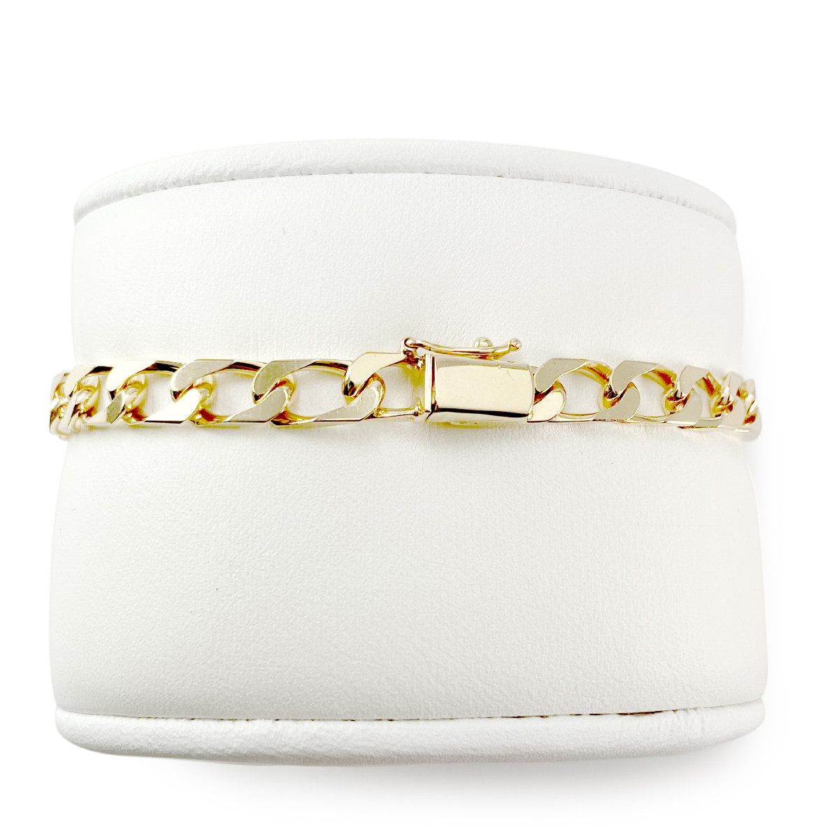 Bracelet d'occasion or 750 jaune maille gourmette 18.5 cm - vue 2
