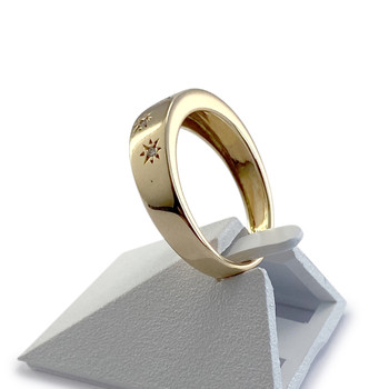 Bague d'occasion or 750 jaune diamants