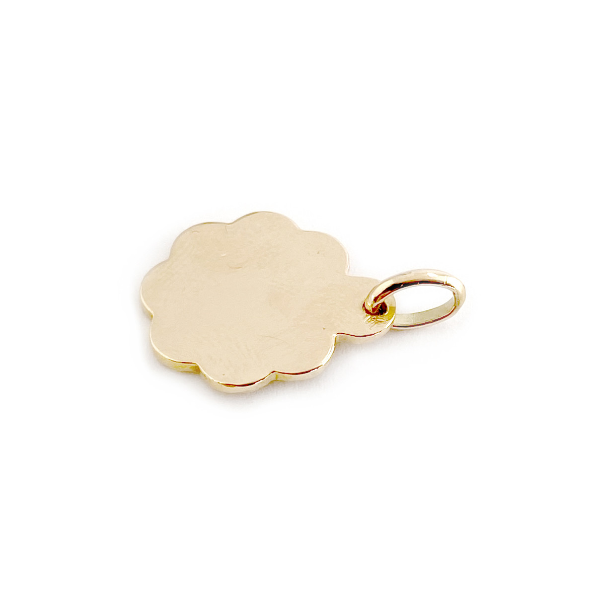 Pendentif d'occasion or 750 jaune médaille religieuse - vue 2