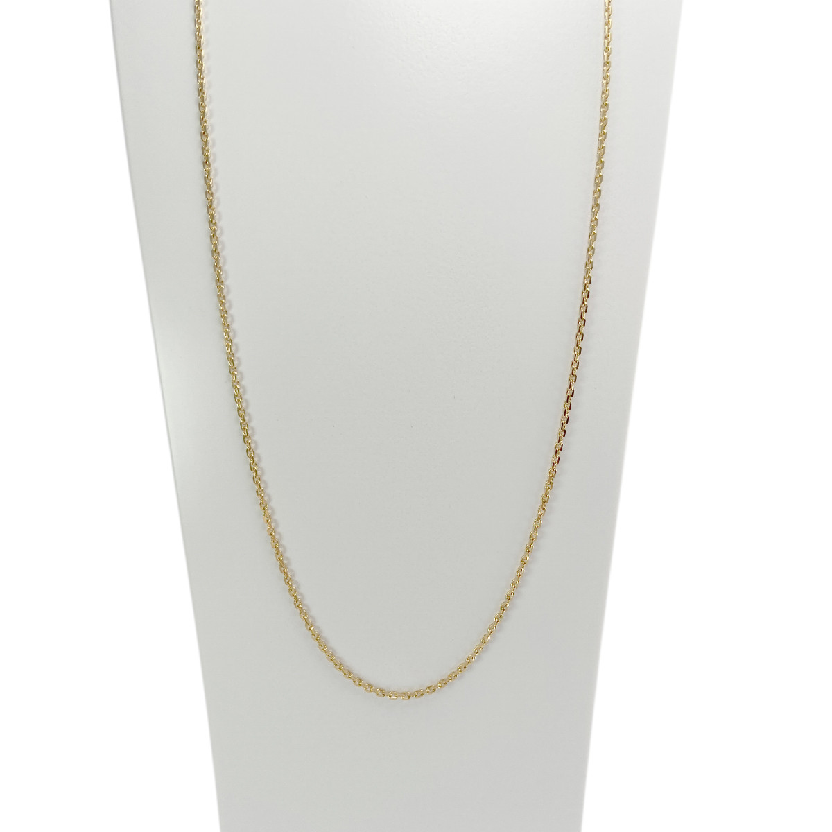 Chaine d'occasion or 750 jaune maille forçat 60 cm