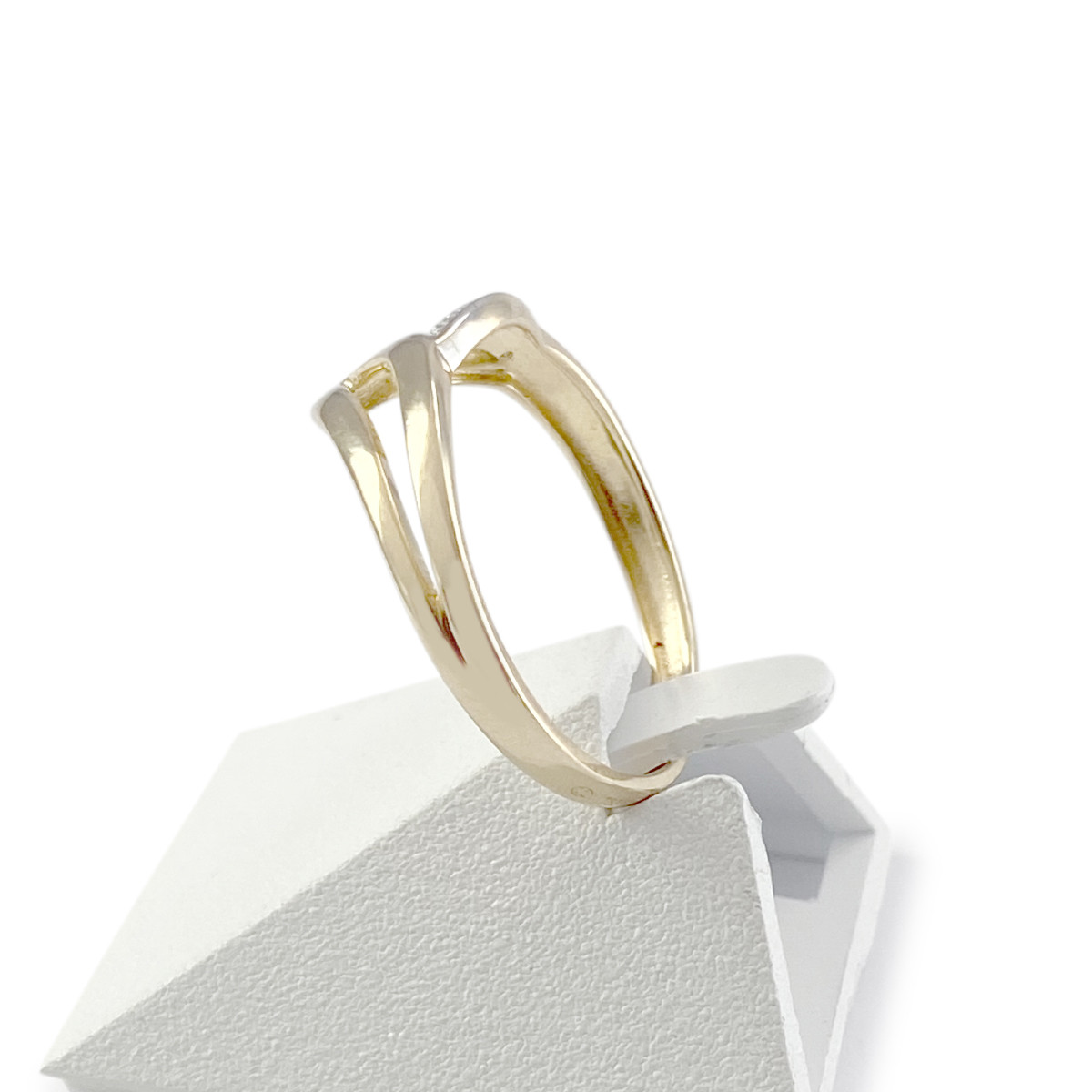 Bague d'occasion or 750 diamants - vue 2