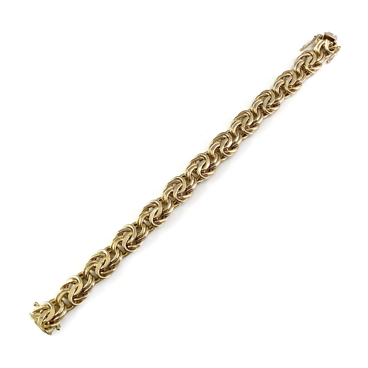 Bracelet d'occasion or 750 jaune 20 cm - vue 3