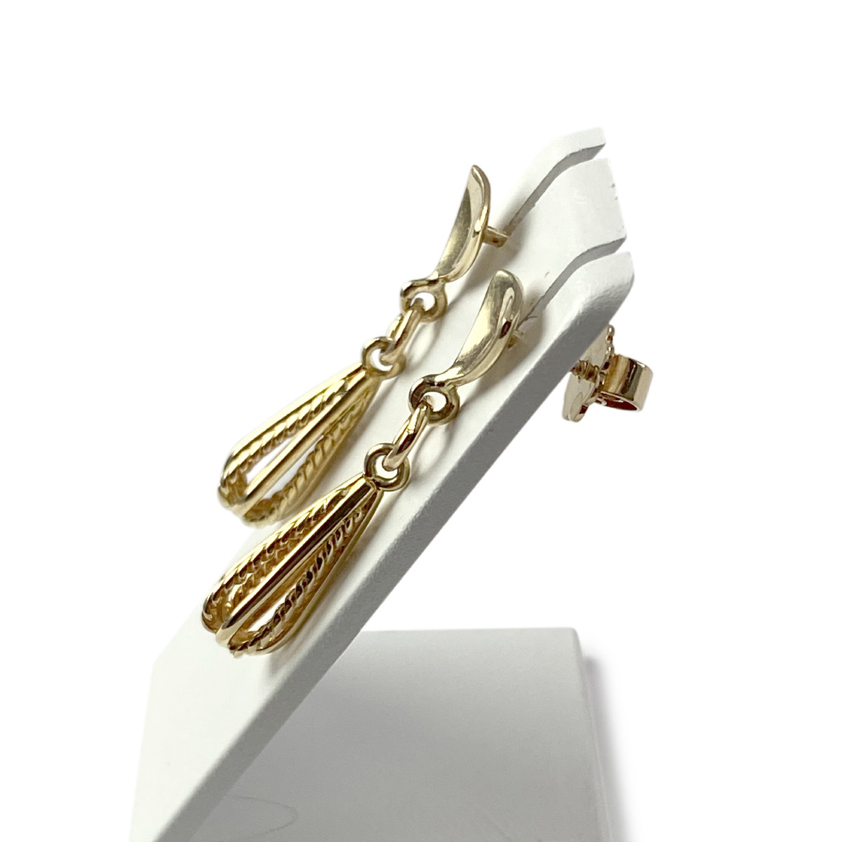 Boucles d'oreilles d'occasion or 750 jaune - vue 2