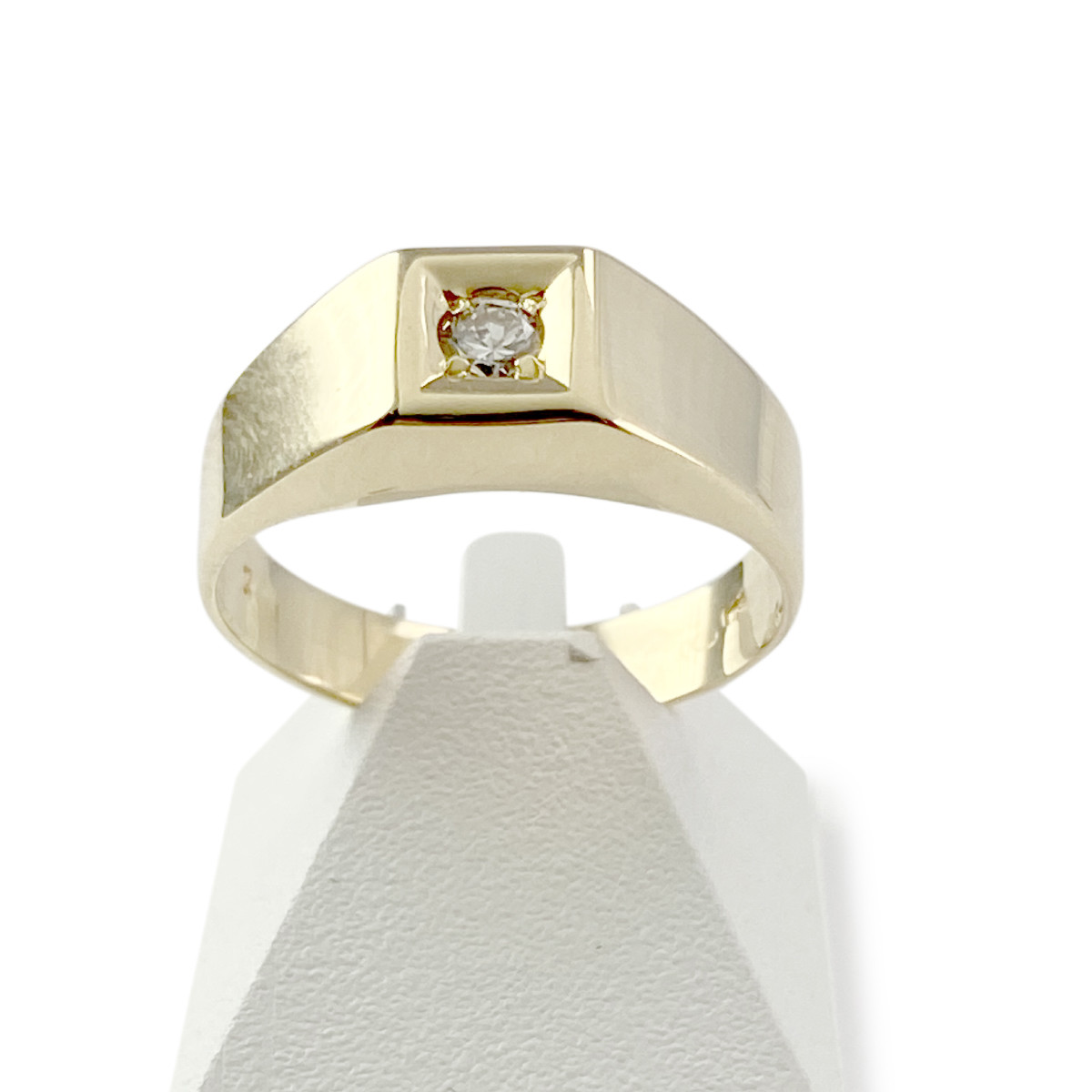 Bague d'occasion or 750 jaune zirconia
