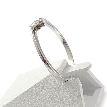 Solitaire d'occasion or 750 blanc diamant