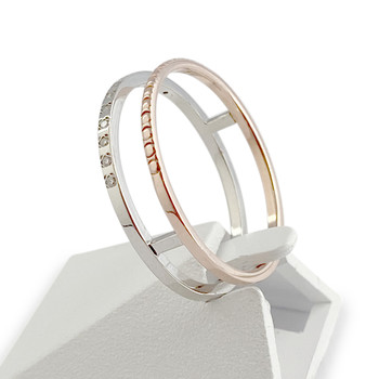 Bague d'occasion 2 ors 375 diamant