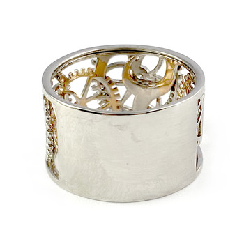 Bague d'occasion Vesontio 2 ors 750 diamants 0,12 carat