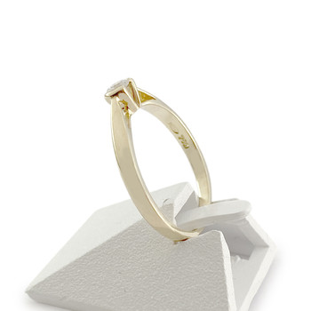 Solitaire d'occasion or 750 jaune diamant
