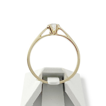 Solitaire d'occasion or 750 jaune diamant