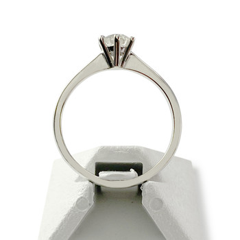 Solitaire d'occasion or 750 blanc diamant
