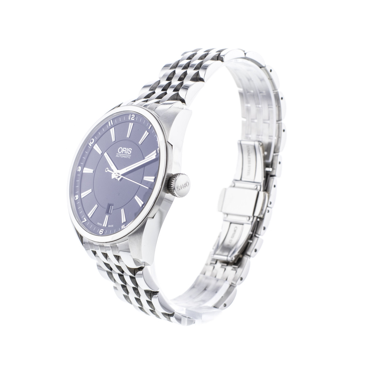 Montre d'occasion Oris Artix homme automatique acier - vue D3