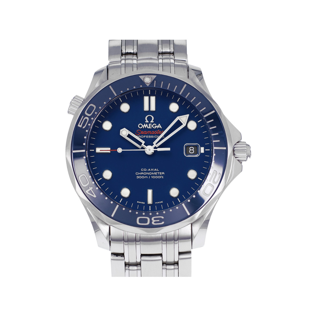 Montre d'occasion Omega Seamaster homme automatique acier
