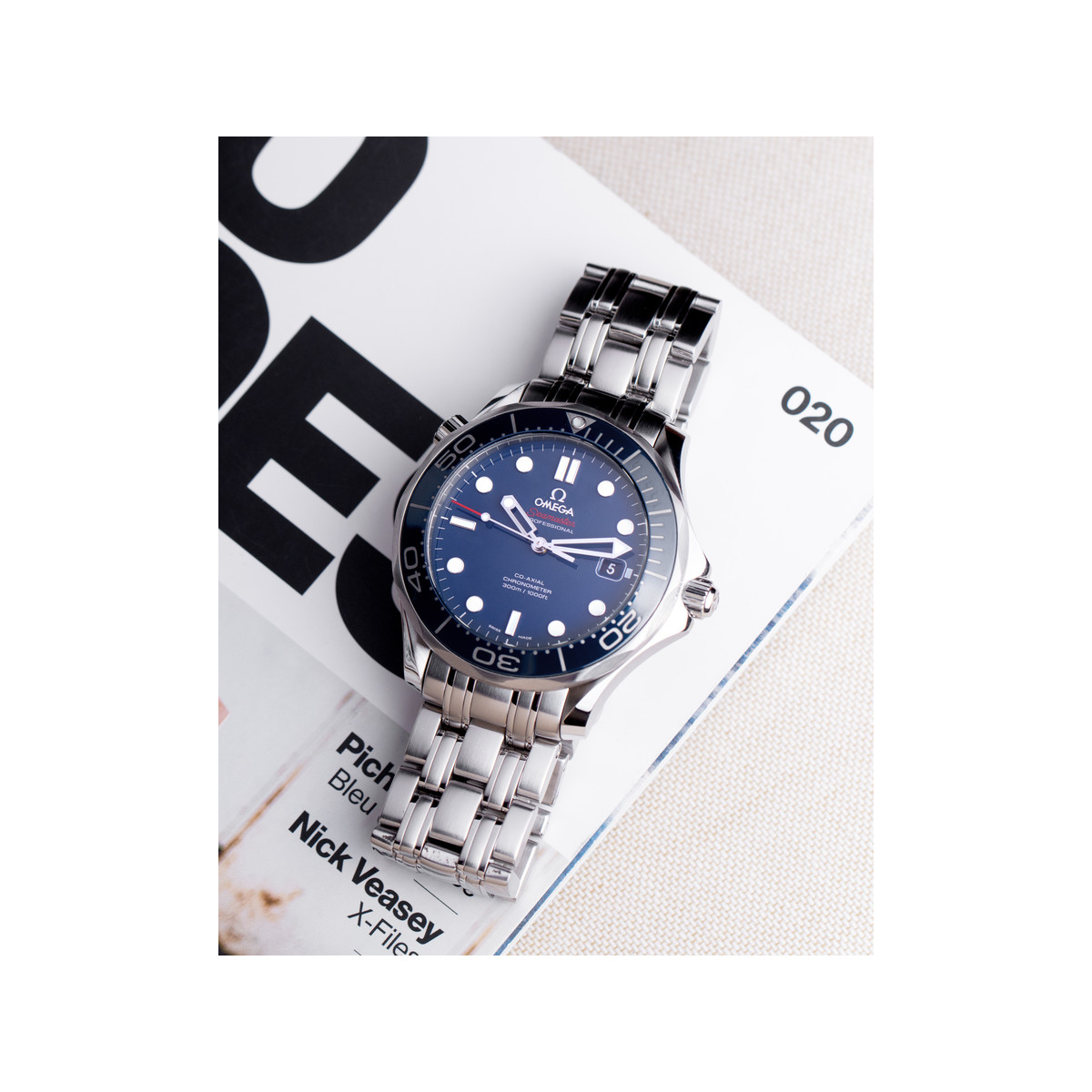 Montre d'occasion Omega Seamaster homme automatique acier - vue D4