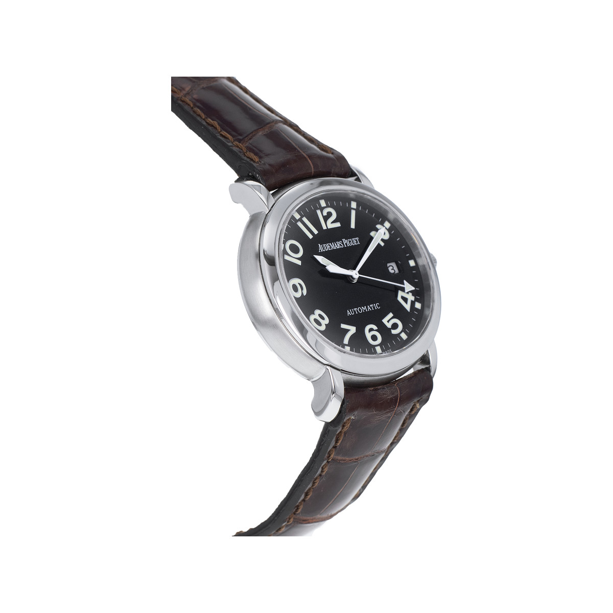 Montre d'occasion Audemars Piguet Millenary homme automatique acier bracelet cuir marron - vue 2