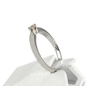 Solitaire d'occasion or 750 blanc diamant