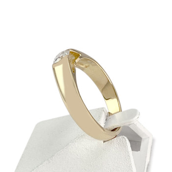 Bague d'occasion or 750 jaune diamant