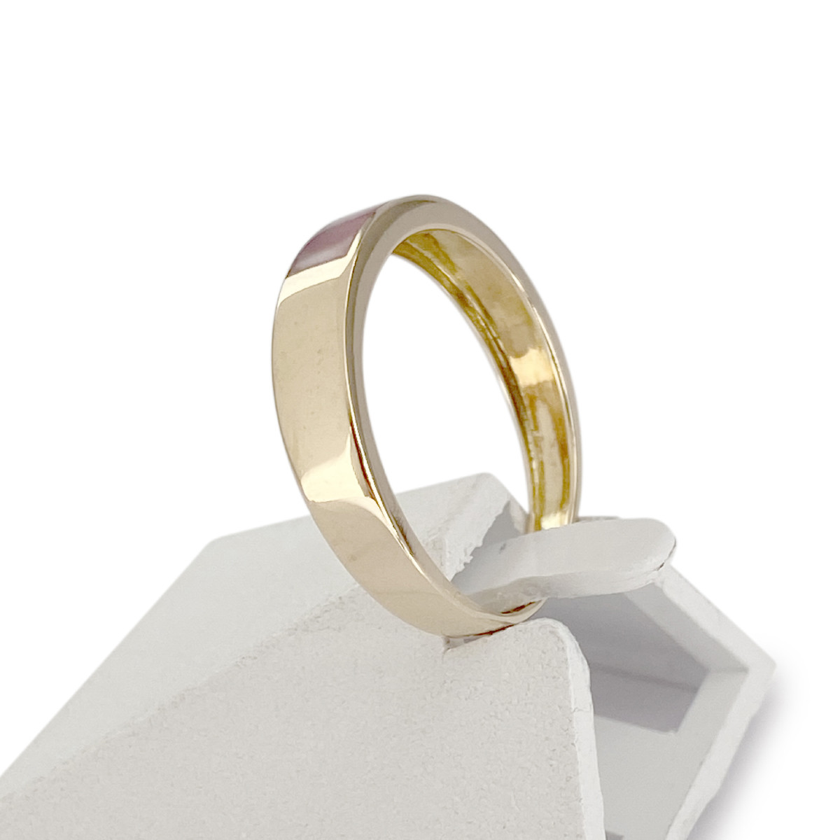 Bague d'occasion or 750 jaune résine - vue 2