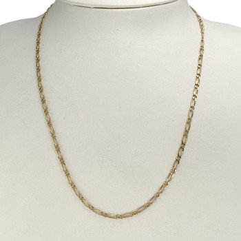Collier d'occasion or 750 jaune maille alternée 51 cm