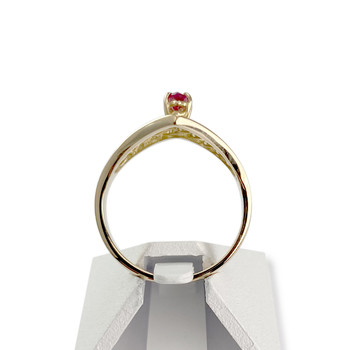 Bague d'occasion or 750 jaune rubis