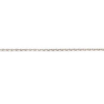 Collier d'occasion or 750 blanc diamant 40 cm
