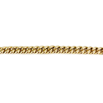 Collier en chute d'occasion or 750 jaune maille gourmette 53,5 cm