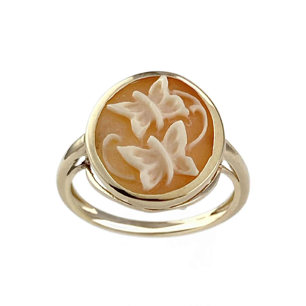 Bague d'occasion or 375 jaune camée