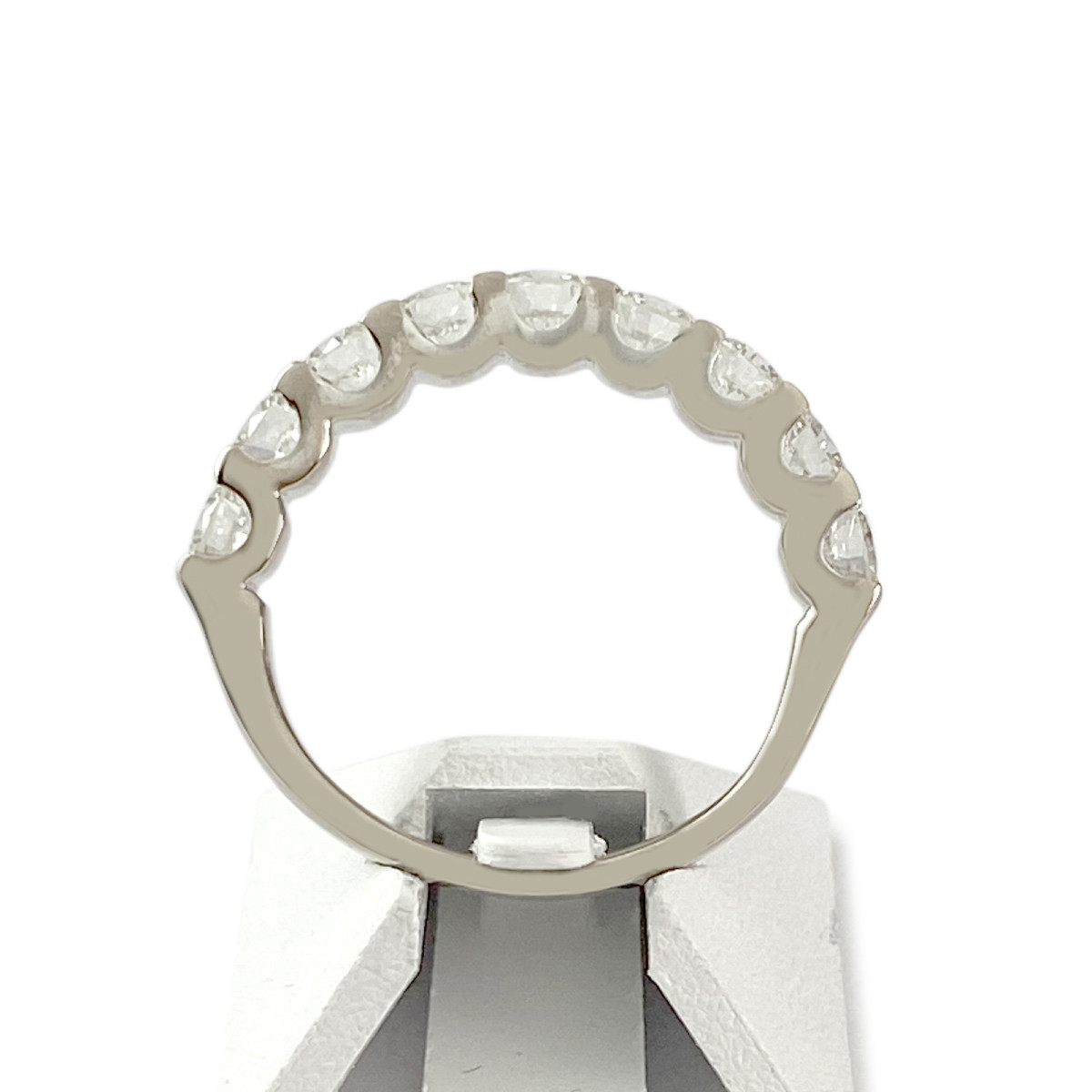 Bague d'occasion or 750 blanc diamants - vue 3