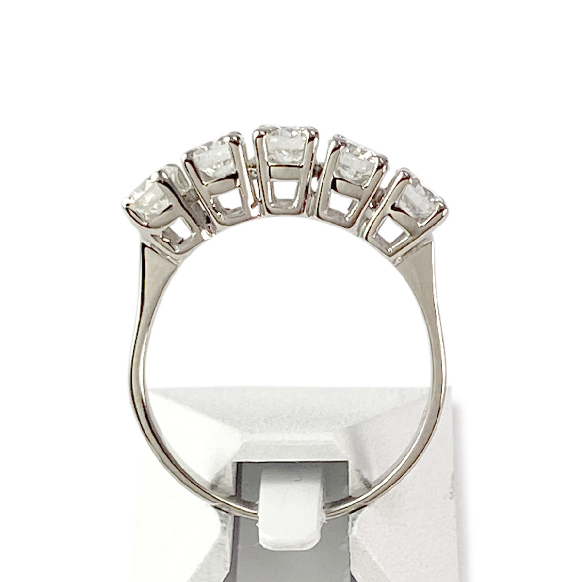 Bague d'occasion or 750 blanc diamants - vue 3