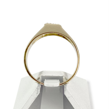 Bague d'occasion or 750 jaune zirconias