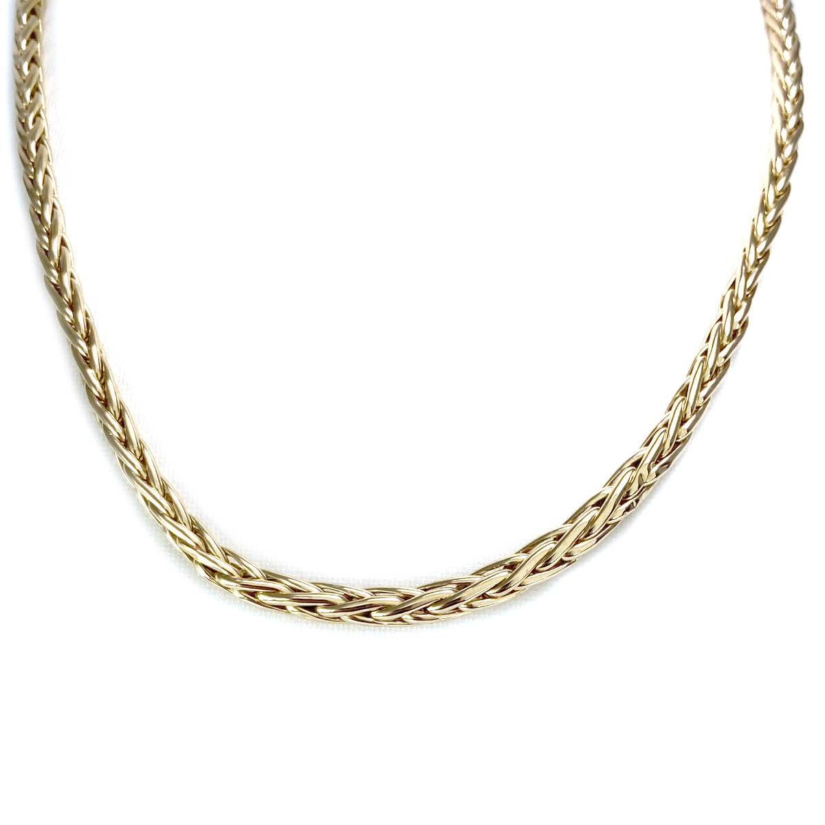 Collier d'occasion or 750 jaune maille palmier 42 cm