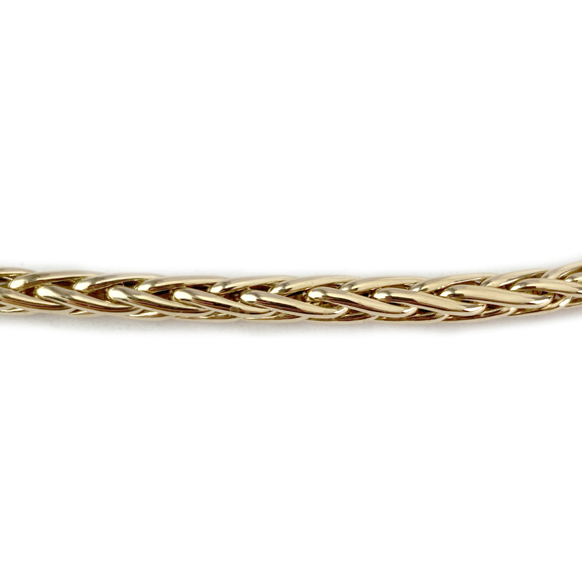 Collier d'occasion or 750 jaune maille palmier 42 cm - vue 3