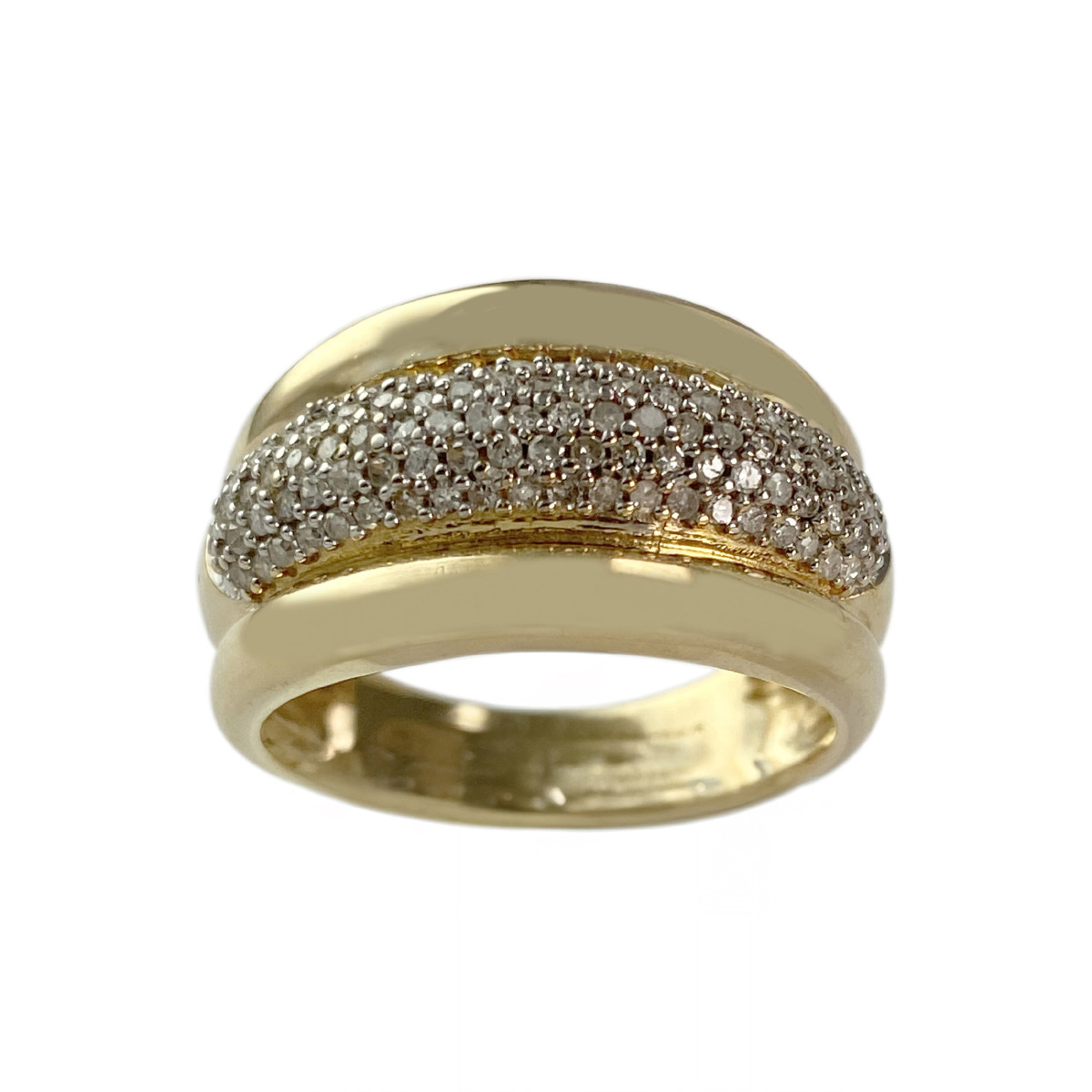 Bague d'occasion 2 ors 750 diamants