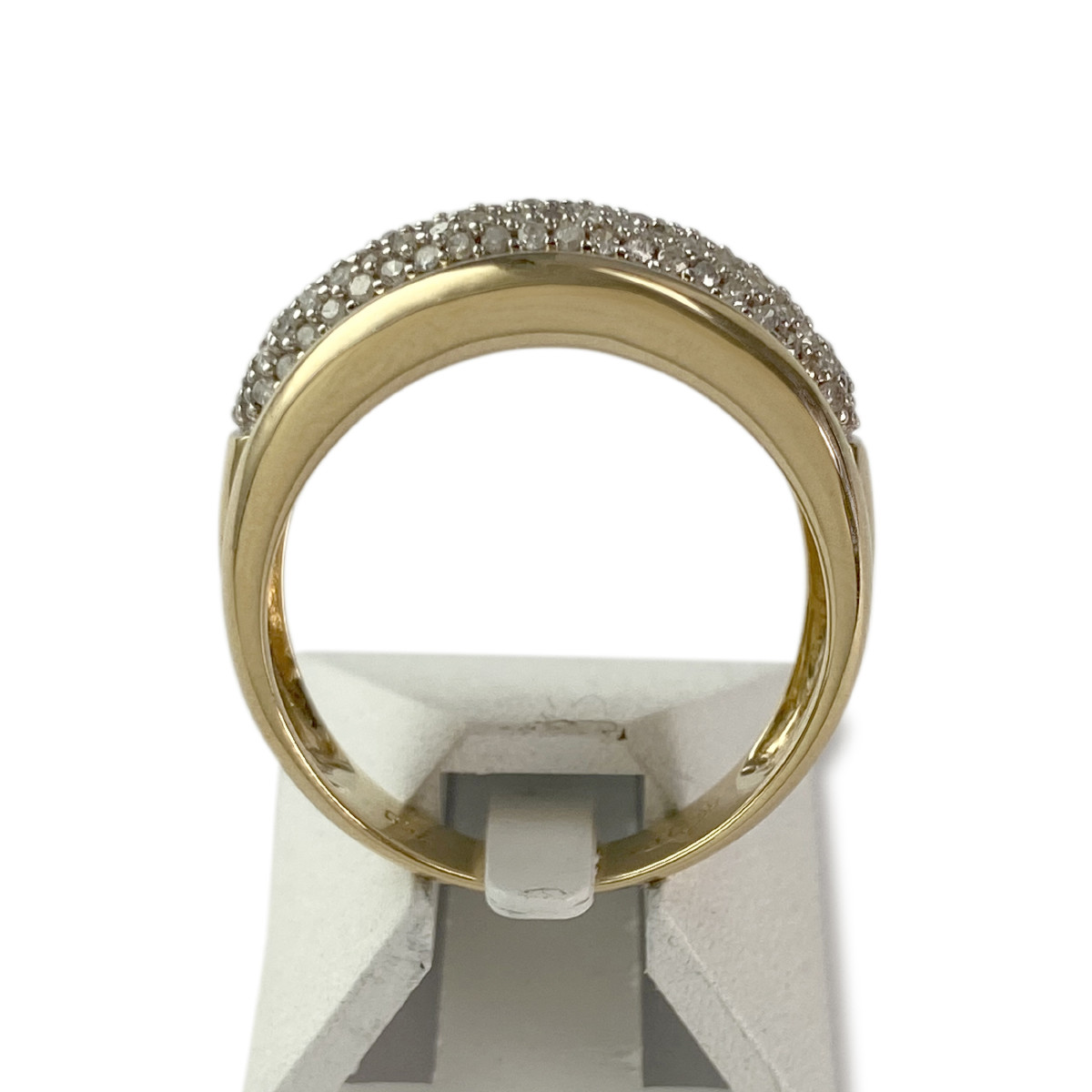 Bague d'occasion 2 ors 750 diamants - vue 3